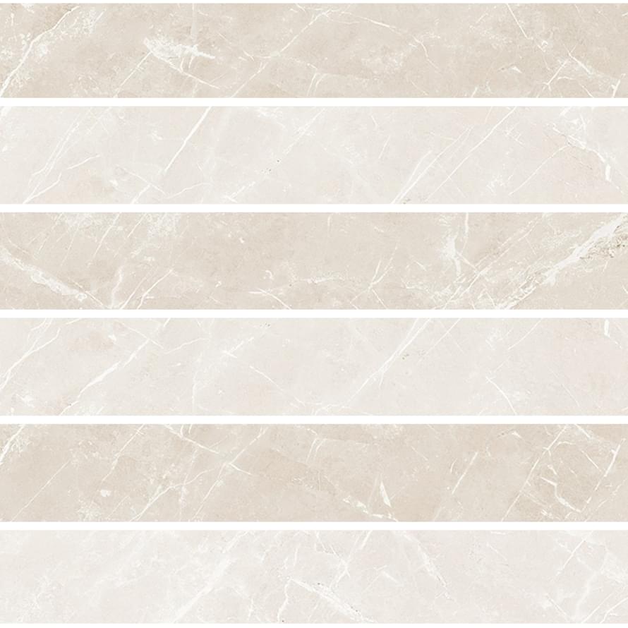 Мозаика Cerim Elemental Stone White Dolomia Mos 3D Luc 767172, цвет бежевый, поверхность лаппатированная, квадрат, 300x300