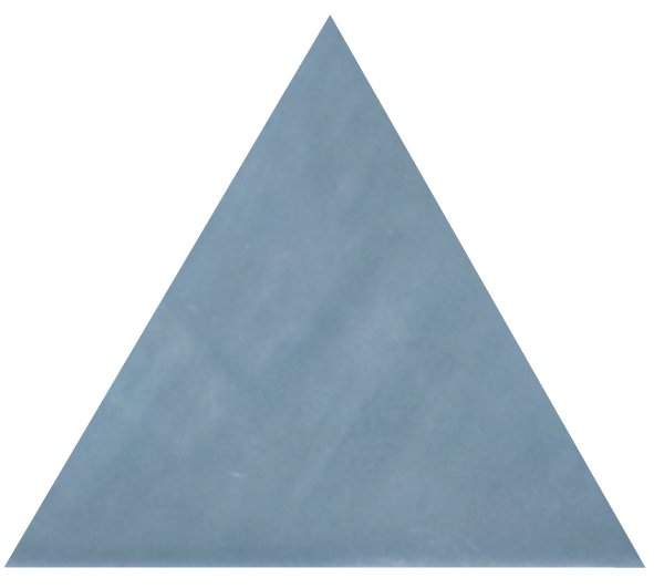 Керамическая плитка Maritima Maritima Alpha Blue, цвет синий, поверхность глянцевая, треугольник, 115x130