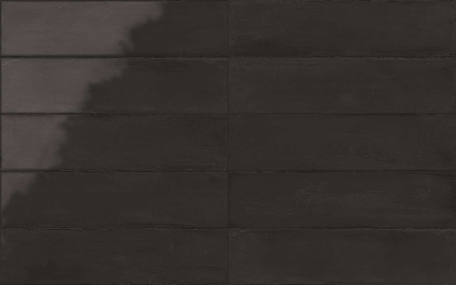 Керамическая плитка Iris Elementi Carbone Glossy 537003, цвет чёрный, поверхность глянцевая, прямоугольник, 75x300
