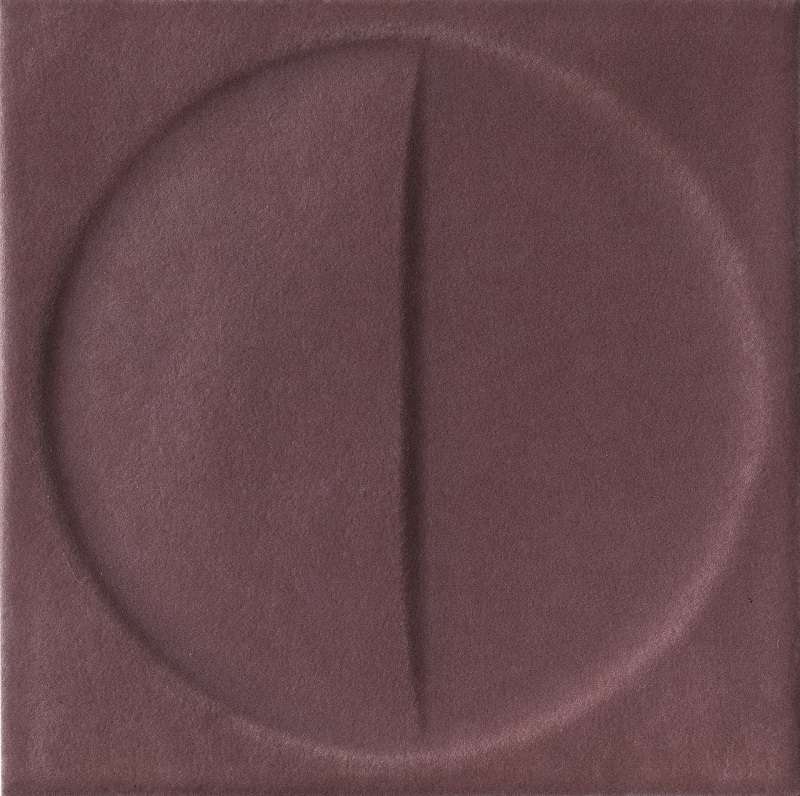 Керамическая плитка Iris Bottega D’Arte Motivi Amaranto Matt 511013, цвет бордовый, поверхность матовая, квадрат, 150x150