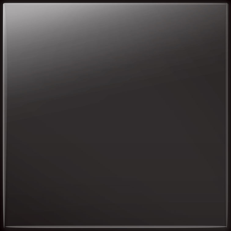Керамическая плитка Tubadzin Pastel Czarny, цвет чёрный тёмный, поверхность глянцевая, квадрат, 200x200