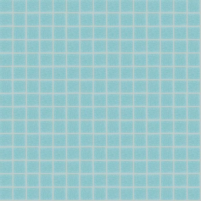 Мозаика Bisazza Vetricolor 20.44, цвет бирюзовый, поверхность матовая, квадрат, 322x322