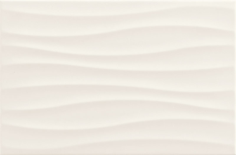 Керамическая плитка Marazzi Italy Neutral White Str. Tide 3d Плитка M01p, цвет белый, поверхность глянцевая 3d (объёмная), прямоугольник, 250x380
