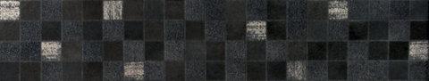 Бордюры Metropol Cirrus Tabica Chess Negro, цвет чёрный, поверхность матовая, прямоугольник, 95x500