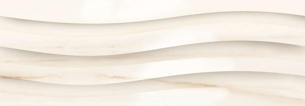 Керамическая плитка Ricchetti Marble Boutique Lasa White Wave Lucido Ret, цвет бежевый, поверхность глянцевая, прямоугольник, 300x900