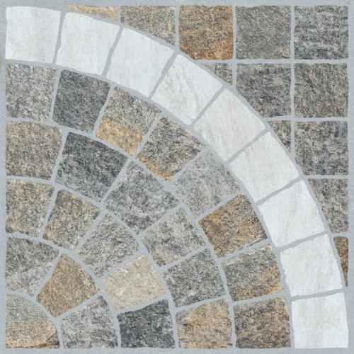 Керамогранит RHS Rondine Emilia Multicolor Arco J88233, цвет серый, поверхность структурированная, квадрат, 605x605