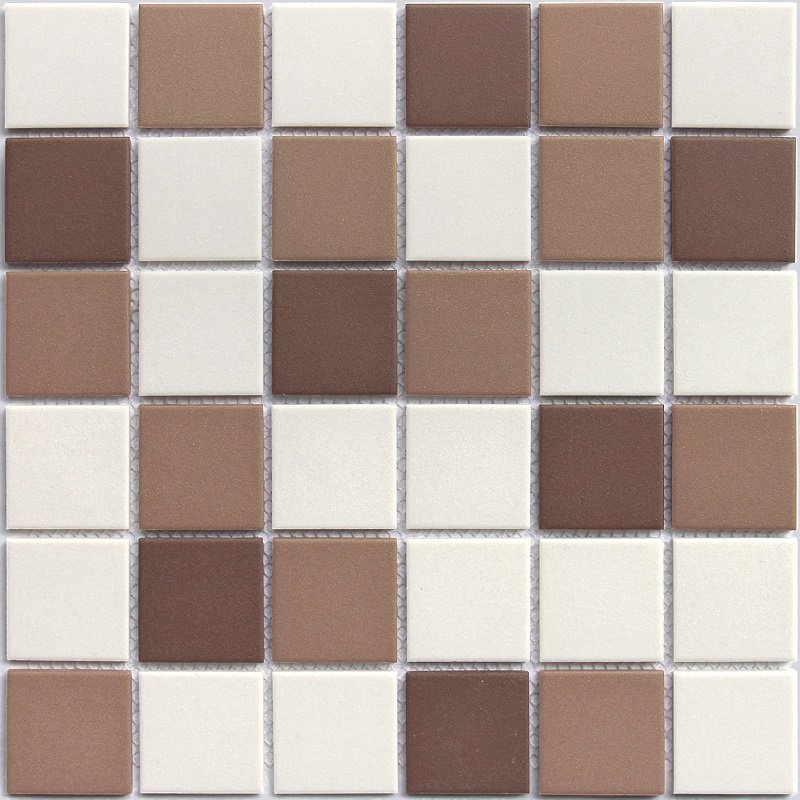 Мозаика Caramelle Mosaic L Universo Marte 48x48, цвет белый коричневый, поверхность матовая, квадрат, 306x306