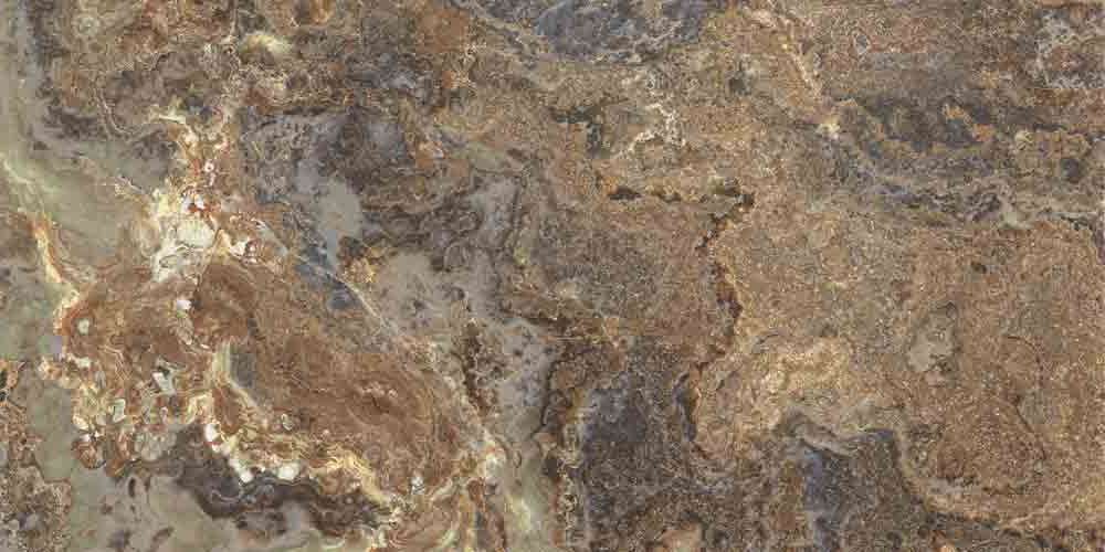 Керамическая плитка Axima Ричмонд Коричневая, цвет коричневый, поверхность глянцевая, прямоугольник, 300x600
