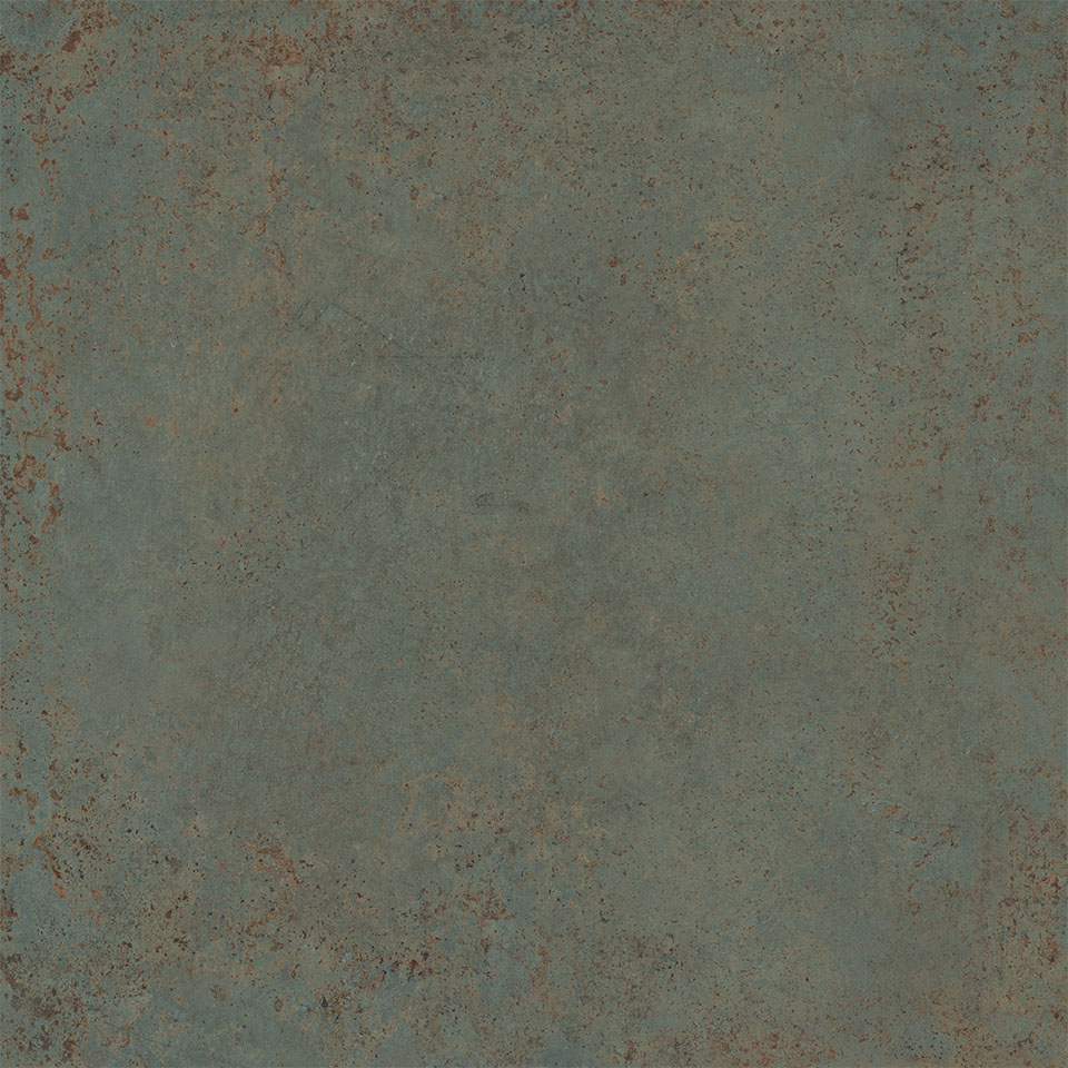 Широкоформатный керамогранит Cerdomus Reforge Copper Matt 96638, цвет зелёный, поверхность матовая, квадрат, 1200x1200