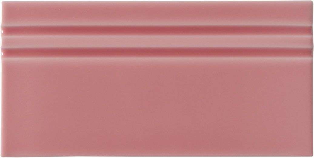 Бордюры Adex ADRI5081 Rodapie Malvarrosa, цвет розовый, поверхность глянцевая, прямоугольник, 100x200