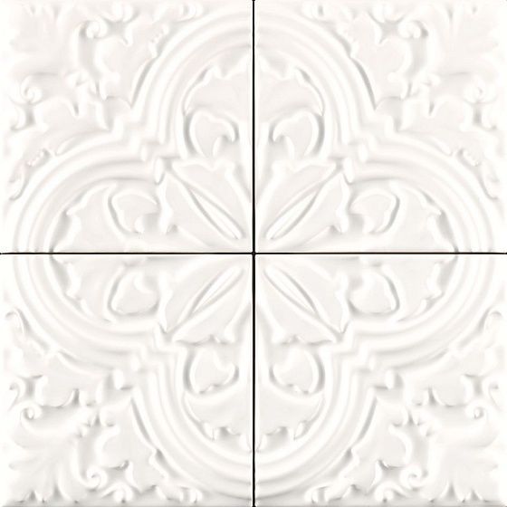 Керамическая плитка Grazia Formelle Algarve Bianco ALGA1, цвет белый, поверхность глянцевая, квадрат, 130x130