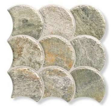 Керамогранит Realonda Scale Stone Nature RLN0036, цвет серый, поверхность матовая, чешуя, 307x307