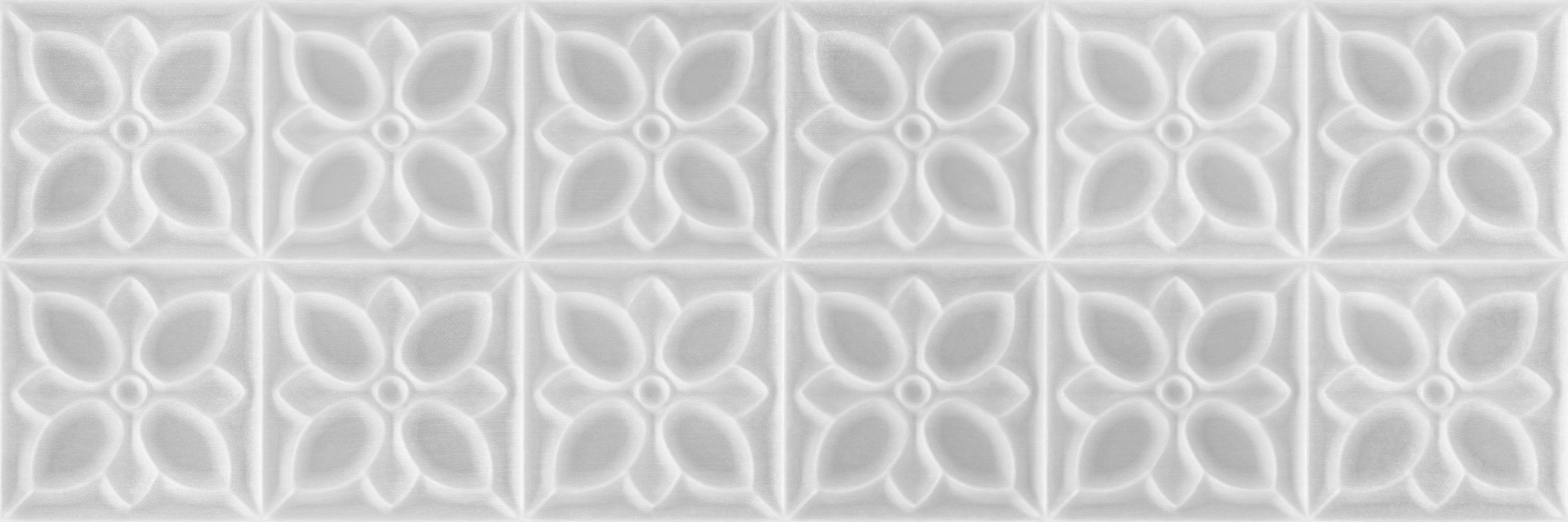 Керамическая плитка Meissen Lissabon LBU093, цвет серый, поверхность глянцевая рельефная, прямоугольник, 250x750