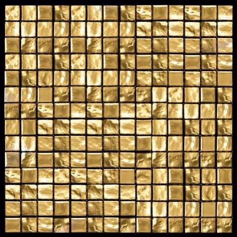 Мозаика Natural Mosaic Crystal BSU-21-20 (BSUA-111-20) (Стекло), цвет жёлтый, поверхность глянцевая, квадрат, 298x298