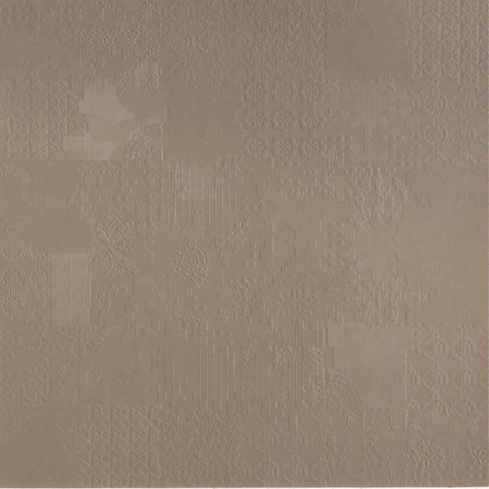 Керамогранит Mutina Dechirer Decor Ecru PUDD05, цвет коричневый, поверхность матовая, квадрат, 1200x1200