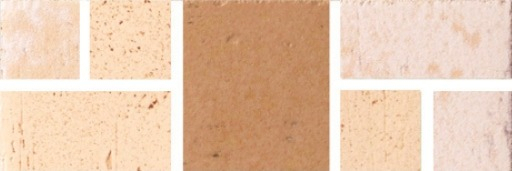 Бордюры Cinca Cotto d' Albe Sand/White Medieval 2050/212, цвет бежевый, поверхность матовая, прямоугольник, 80x240