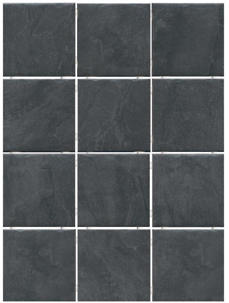 Керамическая плитка Kerama Marazzi Дегре чёрный 9,8х9,8 1301H, цвет чёрный, поверхность матовая, прямоугольник, 298x398
