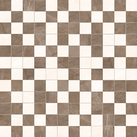 Мозаика Керлайф Classico Mosaico Amani/Avorio 1C, цвет коричневый бежевый, поверхность глянцевая, прямоугольник, 294x294