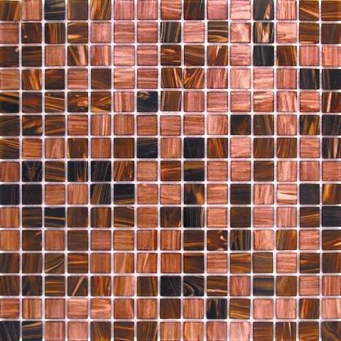 Мозаика Alma Mosaic Смеси 20 Ecuador-2(m), цвет коричневый, поверхность глянцевая, квадрат, 327x327
