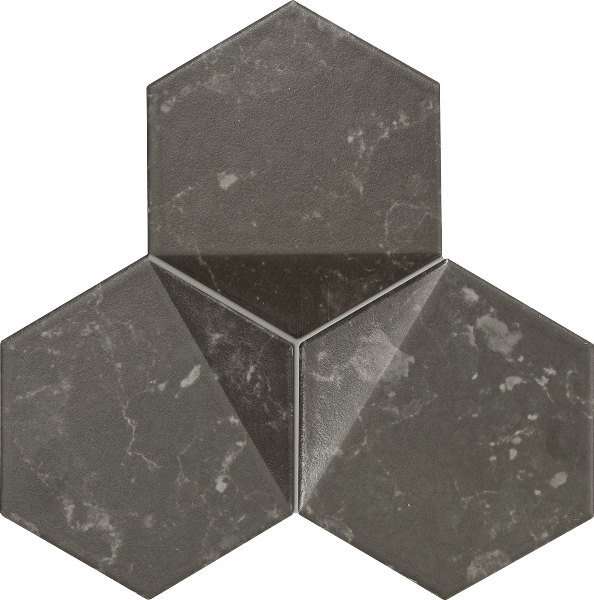 Мозаика Tubadzin Scoria Mozaika Black, цвет чёрный, поверхность матовая, прямоугольник, 165x192