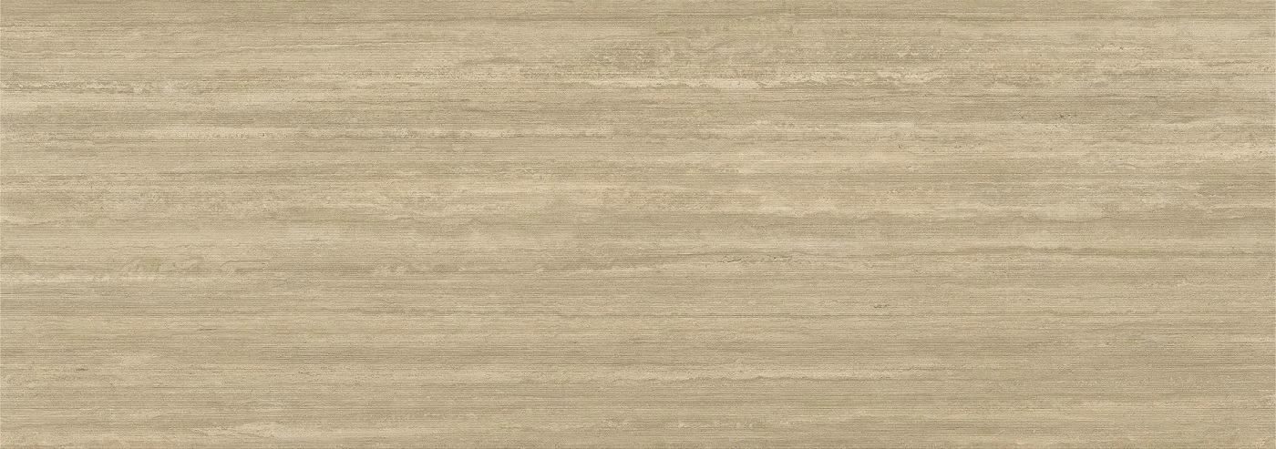 Керамогранит Laminam Hado Travertino Noce Rain LAMF011856_IT, цвет коричневый, поверхность рельефная натуральная, прямоугольник, 1000x3000