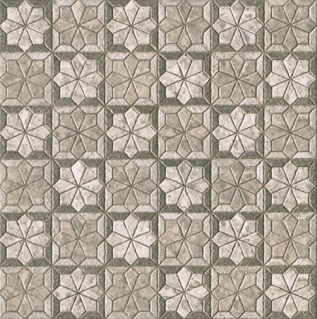 Керамогранит Realonda Nantes Perla, цвет серый, поверхность матовая, квадрат, 442x442