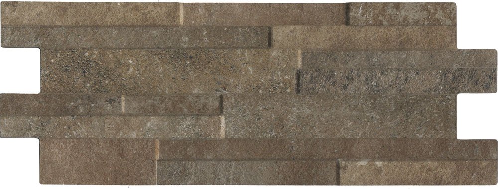 Керамогранит Keradom Quarzo Clay, цвет коричневый, поверхность рельефная, прямоугольник, 160x400