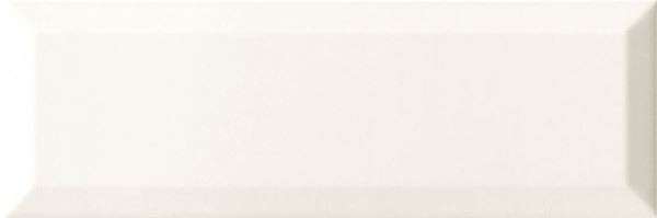 Керамическая плитка Monopole Bisel Blanko, цвет белый, поверхность глянцевая, кабанчик, 100x300