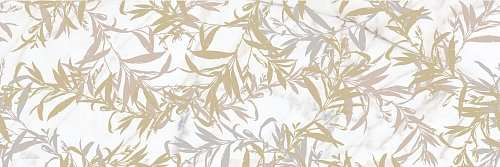 Керамическая плитка Marazzi Italy Allmarble Wall Golden White Satin Decoro Foliage M8T0, цвет белый серый коричневый, поверхность сатинированная, прямоугольник, 800x1200