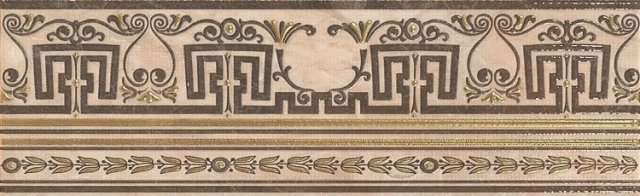Бордюры STN Ceramica Cenefa G.Dabo Beige, цвет бежевый, поверхность глянцевая, прямоугольник, 140x450