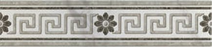 Бордюры Cifre Cenefa Varesse, цвет серый, поверхность глянцевая, прямоугольник, 100x450