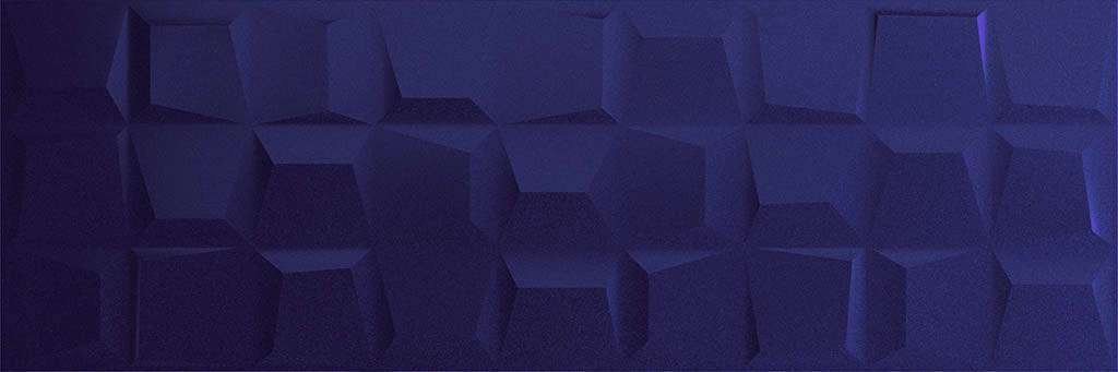 Декоративные элементы Sanchis Square Colours Navy, цвет синий, поверхность рельефная, прямоугольник, 330x1000