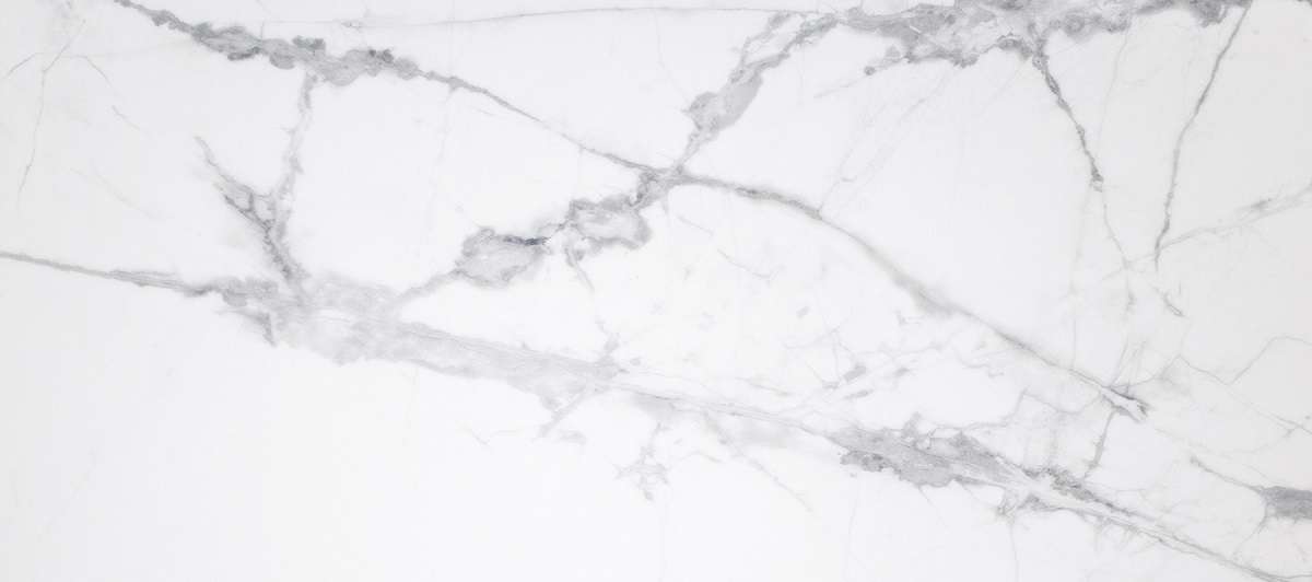 Широкоформатный керамогранит Inalco Syros Super Blanco-Gris Pulido Honed 6mm, цвет белый серый, поверхность полированная, прямоугольник, 1000x2500