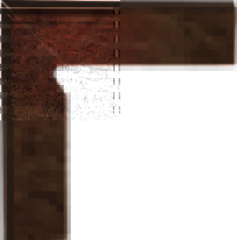 Бордюры Paradyz Semir Brown Цоколь левый (B+A), цвет коричневый, поверхность матовая, прямоугольник, 81x300