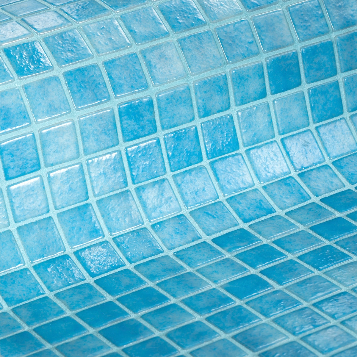 Мозаика Ezarri Safe-Steps 2508 - А, цвет голубой, поверхность матовая, прямоугольник, 313x495
