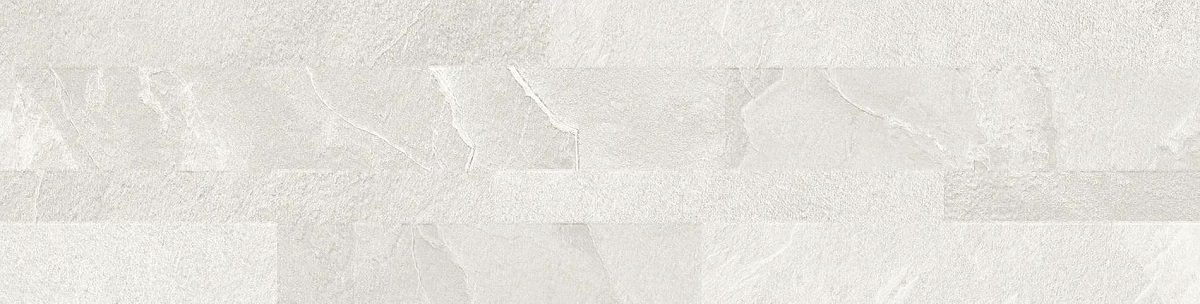 Керамогранит La Fabbrica Ardesia Bianco 3D 137043, цвет белый, поверхность матовая, прямоугольник, 150x600
