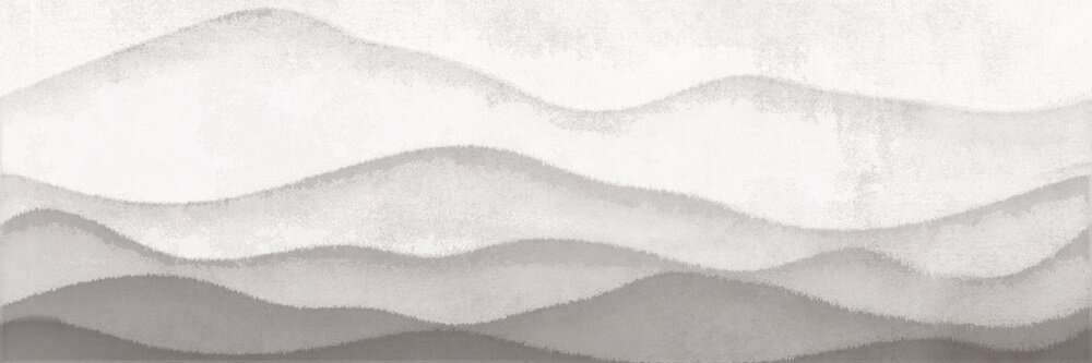 Декоративные элементы Cersanit Haiku Серый Горы HI2U091DT, цвет серый, поверхность структурированная, прямоугольник, 250x750