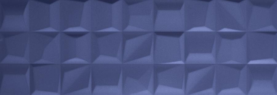 Керамическая плитка Love Tiles Genesis Rise Deep Blue Matt, цвет синий, поверхность матовая, прямоугольник, 350x1000