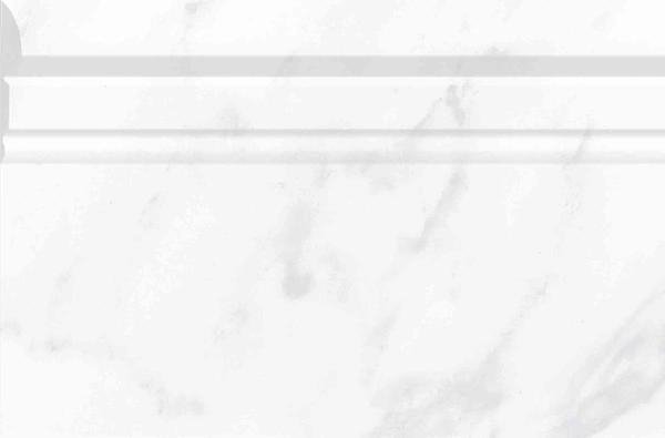 Бордюры Europa Ceramica Calacatta Louvre Zocalo, цвет белый, поверхность глянцевая, прямоугольник, 200x300