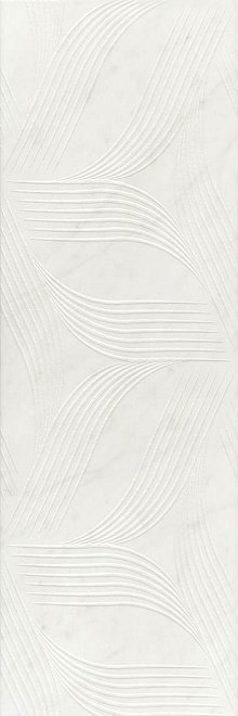 Декоративные элементы Kerama Marazzi Декор Борсари ALD\A28\12103R, цвет белый, поверхность матовая, прямоугольник, 250x750