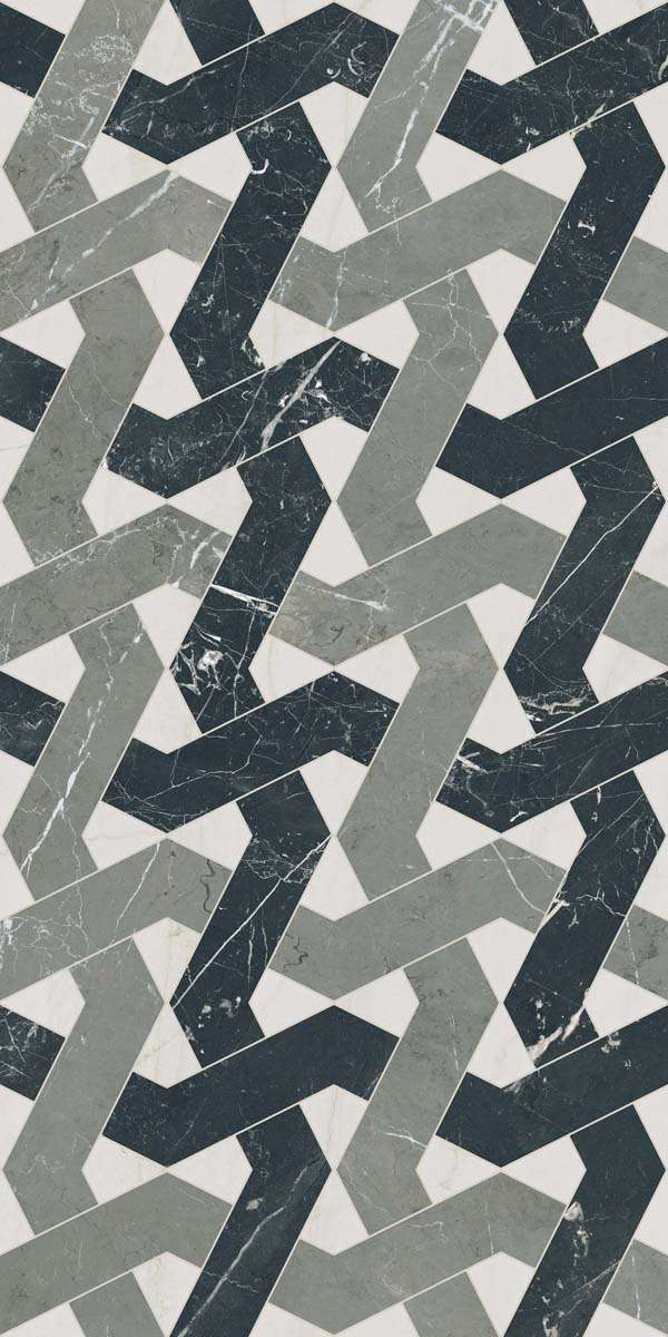 Керамогранит ABK Sensi Fantasy Zigzag Lux 3D PF60014411, цвет серый, поверхность , прямоугольник, 600x1200