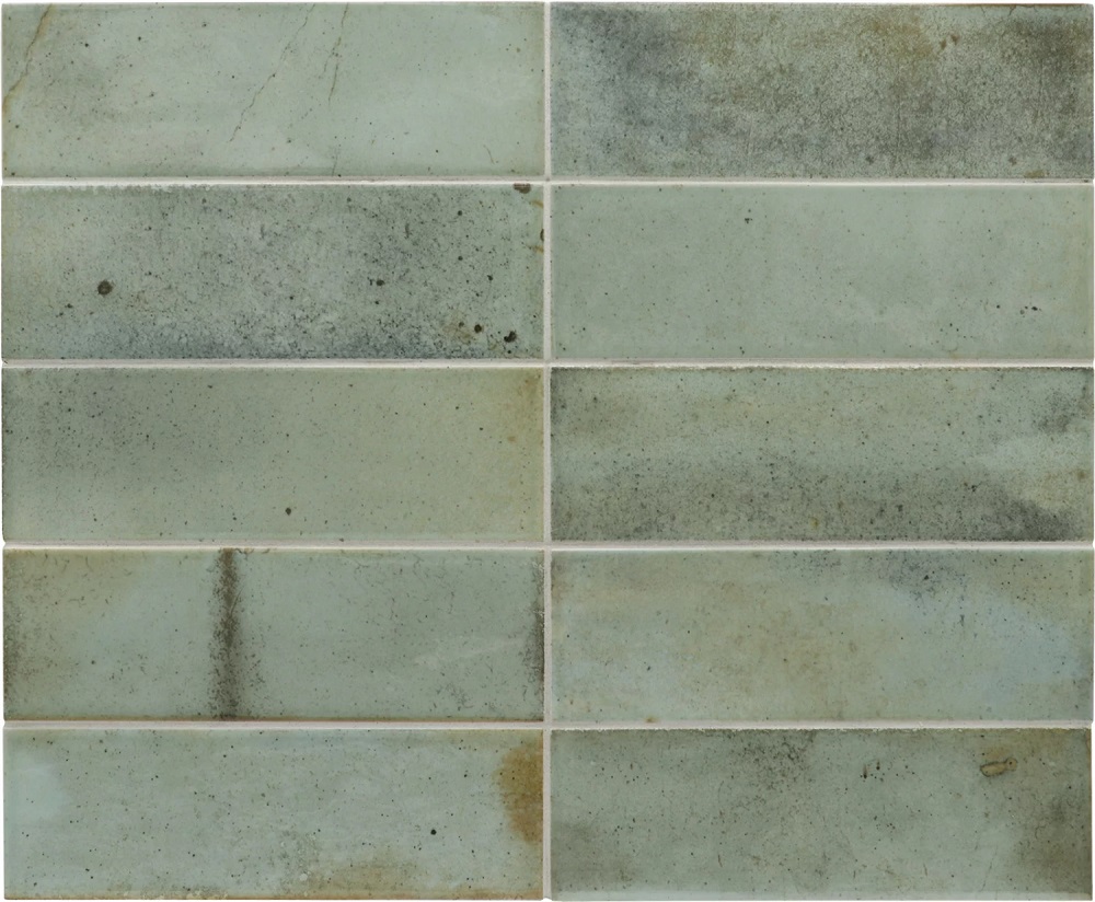 Керамическая плитка Equipe Hanoi Celadon 30033, цвет серый, поверхность глянцевая, прямоугольник, 65x200