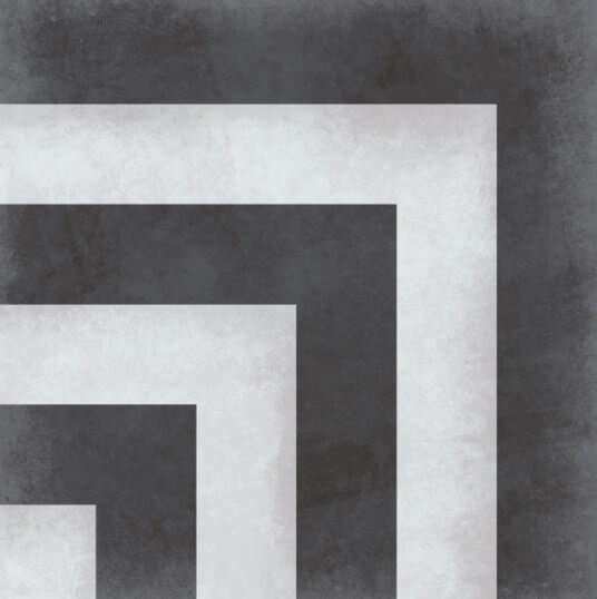 Керамогранит Heralgi Heralgi Deco Geo, цвет чёрно-белый, поверхность матовая, квадрат, 200x200