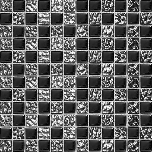 Мозаика Colori Viva Alicante CV10024, цвет чёрный, поверхность матовая, квадрат, 298x298