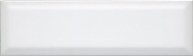 Керамическая плитка Kerama Marazzi Аккорд белый грань 9010, цвет белый, поверхность глянцевая, прямоугольник, 85x285
