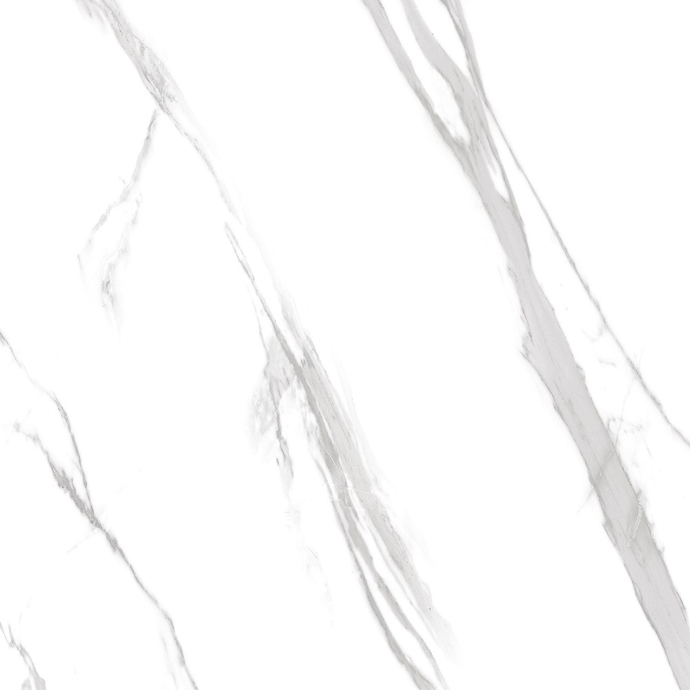 Керамогранит Eurotile Sunset SU 0005, цвет белый, поверхность полированная, квадрат, 600x600