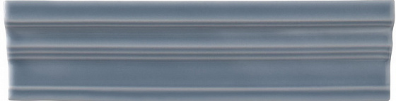 Бордюры Adex ADNE5589 Cornisa Clasica Storm Blue, цвет голубой, поверхность глянцевая, прямоугольник, 50x200