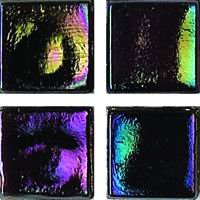 Мозаика JNJ Mosaic Ice Jade IC46, цвет чёрный, поверхность глянцевая, квадрат, 150x150