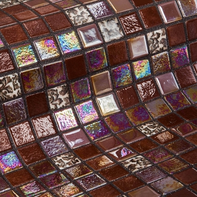 Мозаика Ezarri Topping Choco Bits, цвет коричневый, поверхность глянцевая, прямоугольник, 313x495