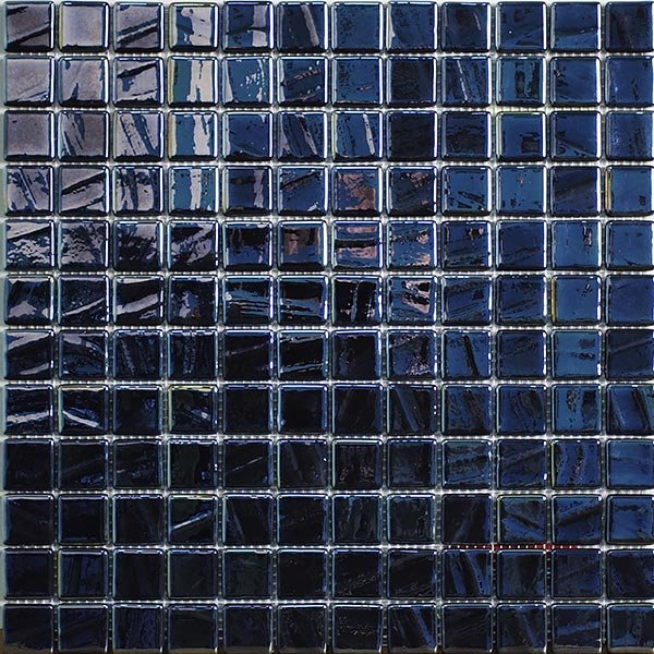 Мозаика Vidrepur Titanium № 780, цвет чёрный, поверхность глянцевая, квадрат, 317x317